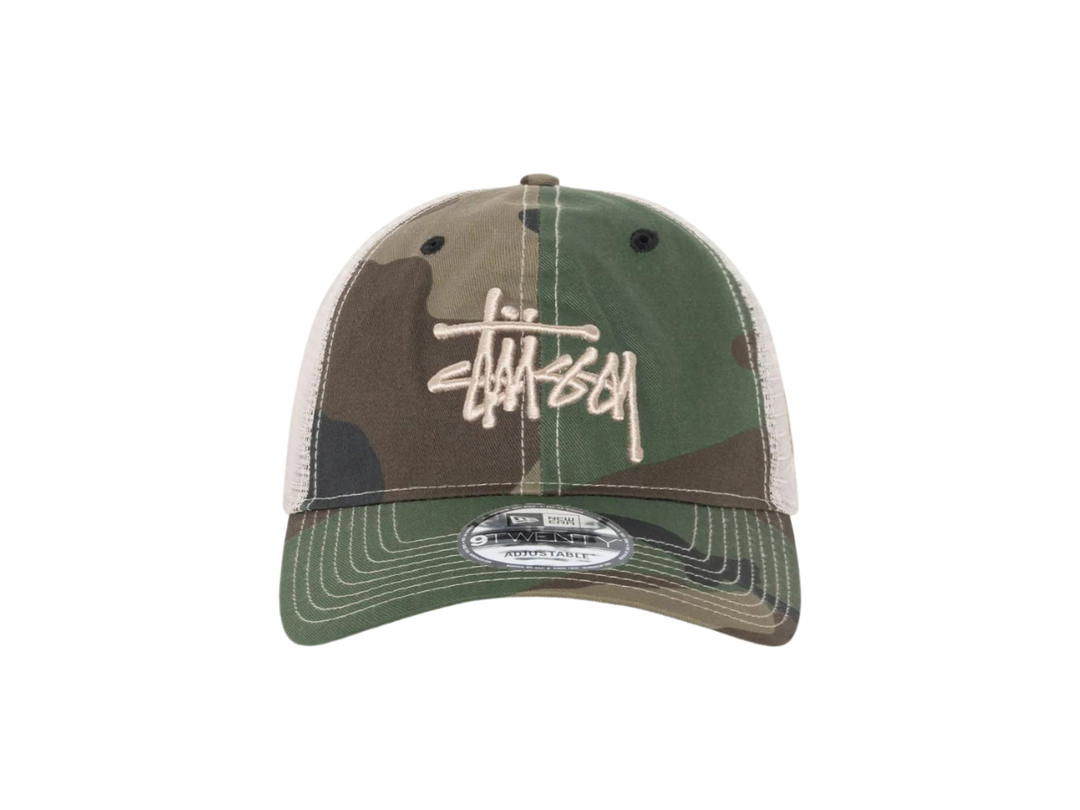 Stussy Stussy New Era 9Twenty Basic Trucker Woodland Camo