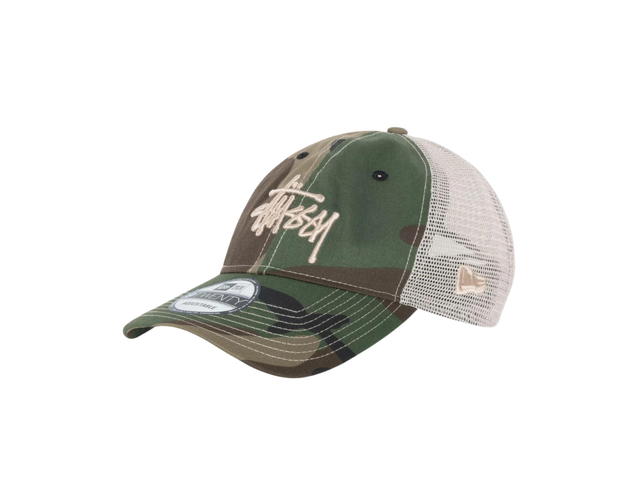 Stussy Stussy New Era 9Twenty Basic Trucker Woodland Camo - view 2