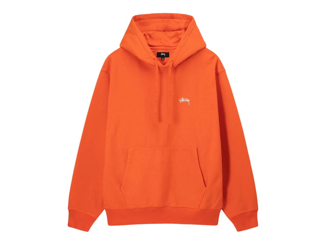 Stussy Stussy Overdyed Stock Logo Hoodie Orange