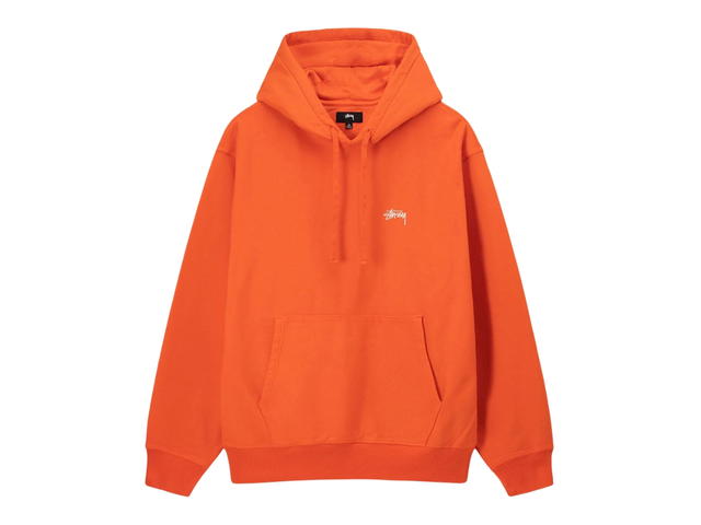 Stussy Stussy Overdyed Stock Logo Hoodie Orange - view 1