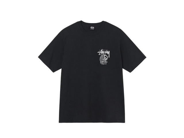 Stussy Stussy Peace Hand Pigment Dyed T-Shirt Black - view 1