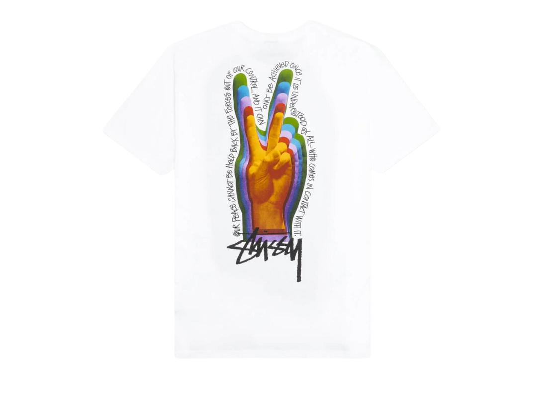 Stussy Stussy Peace Sign T-Shirt White