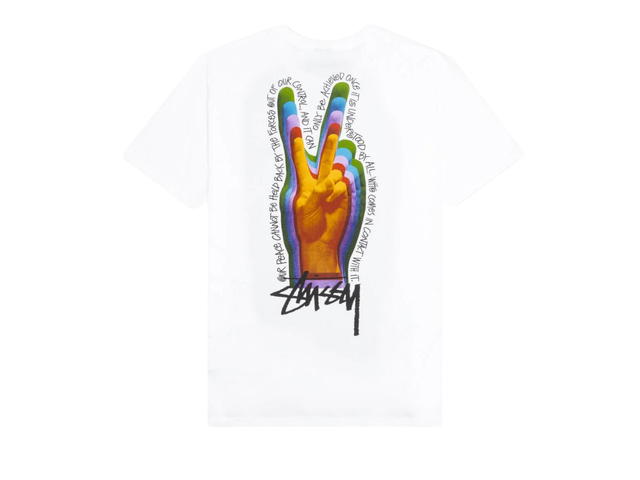 Stussy Stussy Peace Sign T-Shirt White - view 1