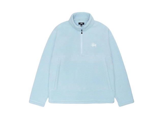 Stussy Stussy Polar Fleece Half Zip Mock Neck Blue - view 1