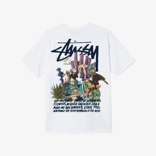 Buy Stussy Psychedelic T-Shirt White at Sasom – Authentic and Ready to Ship