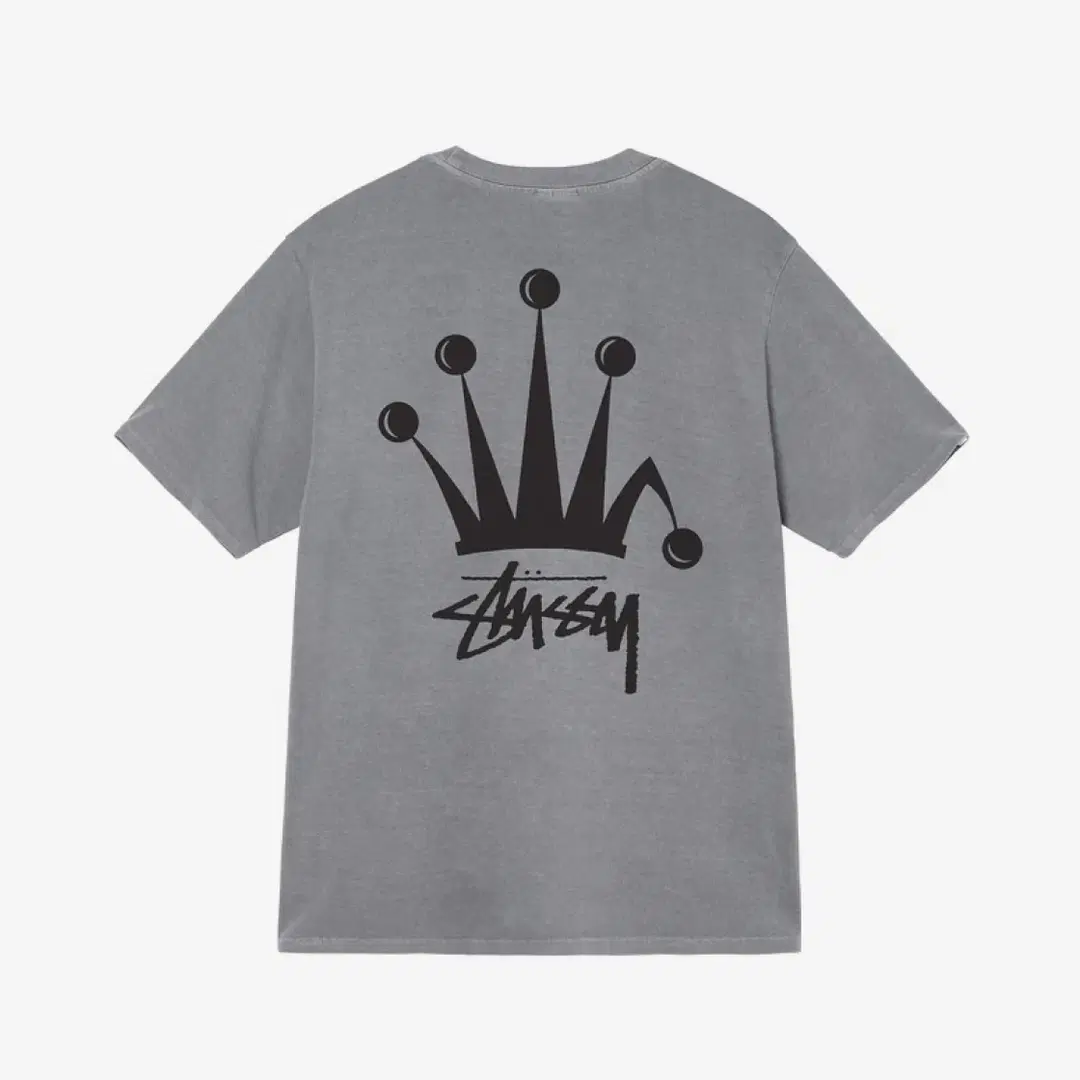 Stussy Stussy Regal Crown T-Shirt Grey