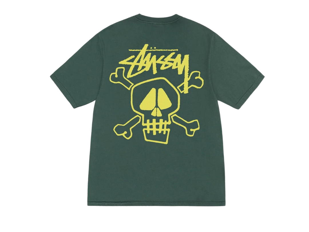 Stussy Stussy Skull & Bones Tee Pigment Dyed Forest