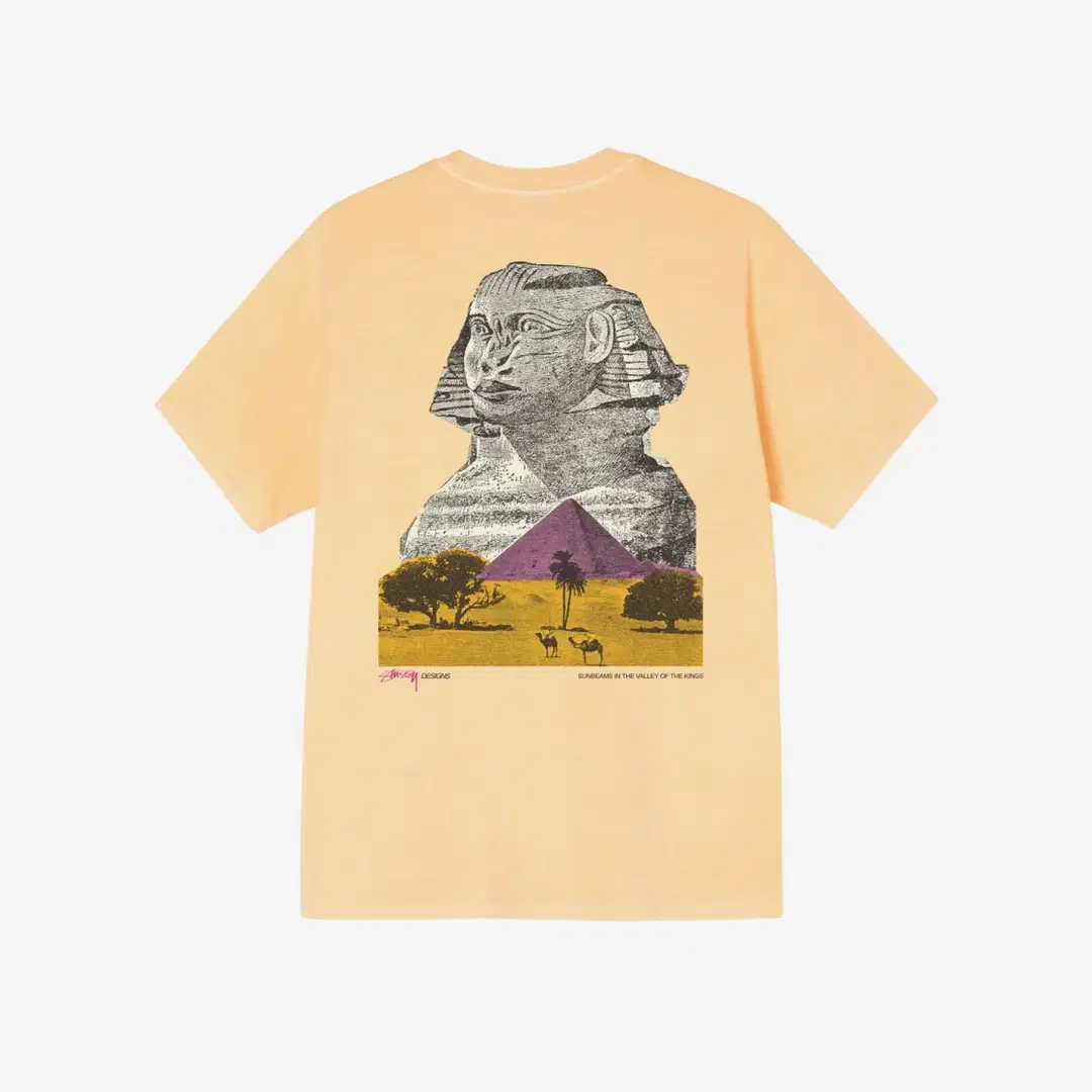Stussy Stussy Sphinx Pigment Dyed T-Shirt Peach