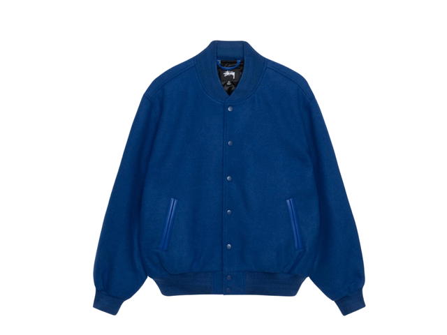 Stussy Stussy Sport Melton Varsity Jacket Royal - view 2