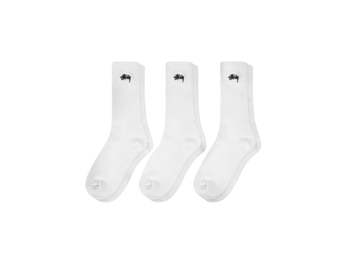 Stussy Stussy Stock Crew Socks Multipack White