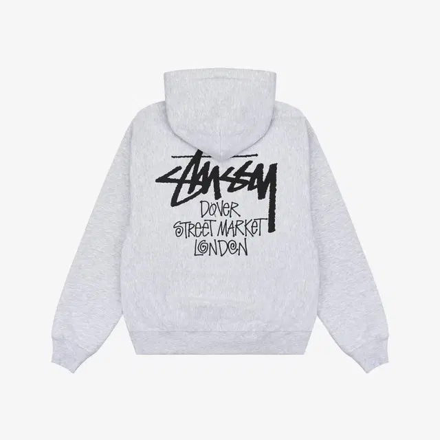 Stussy Stussy Stock DSM London Hoodie Ash Heather 2023 - view 2