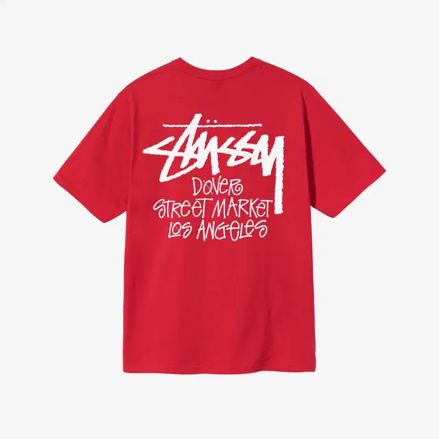Stussy Stussy Stock DSM Los Angeles T-Shirt Red - view 2
