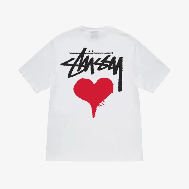 Stussy Stussy Stock Heart T-Shirt White - view 1