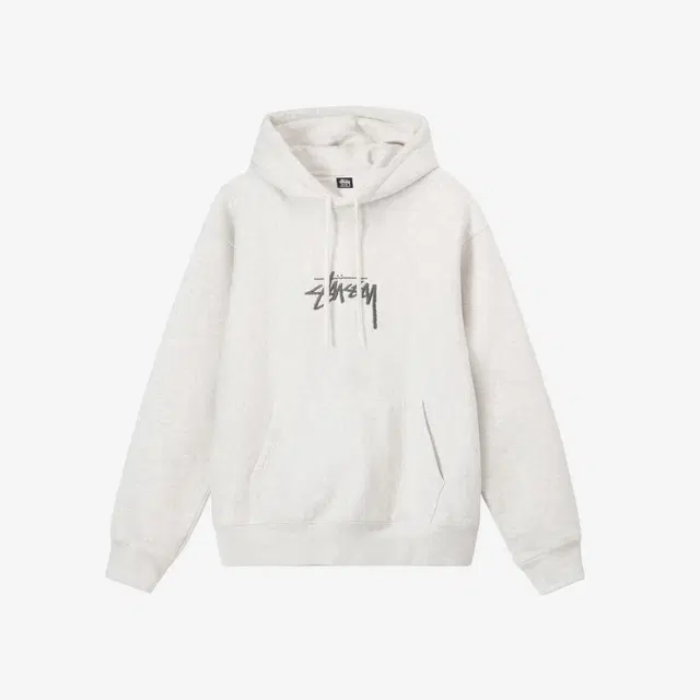 Stussy Stussy Stock Logo Applique Hoodie Ash Heather Silver - view 2