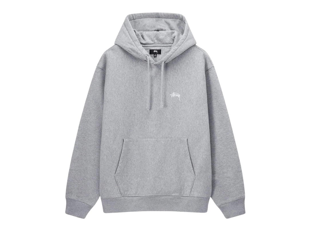 Stussy Stussy Stock Logo Hoodie Grey Heather