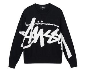 Buy Stussy Stock Sweater Black at Sasom – Authentic and Ready to Ship