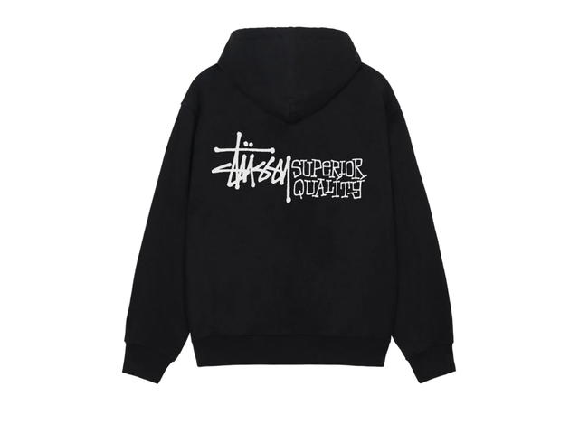 Stussy Stussy Superior Quality Zip Hoodie Black - view 2