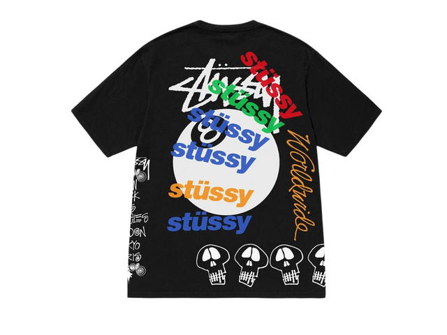 Stussy Stussy Test Strike Pigment Dyed Tee Black - view 1