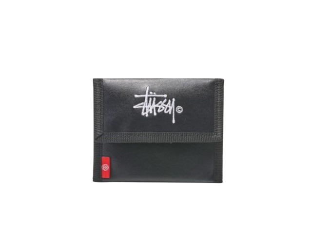Stussy Stussy Tri-Fold Wallet Coin Case Pouch Japanese Magazine Black - view 1