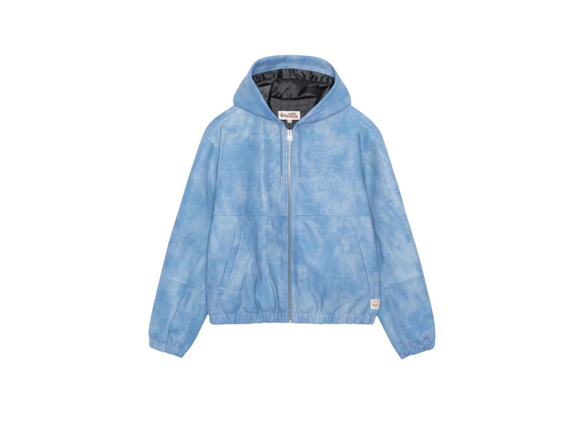 Buy Stussy Work Jacket Stonewash Leather Blue | SASOM