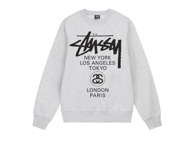 Stussy Stussy World Tour Crew Ash Heather (2022) - view 1