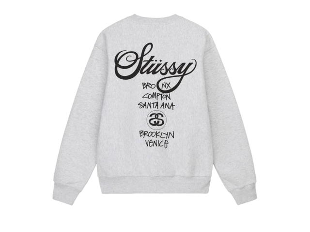 Stussy Stussy World Tour Crew Ash Heather (2022) - view 2