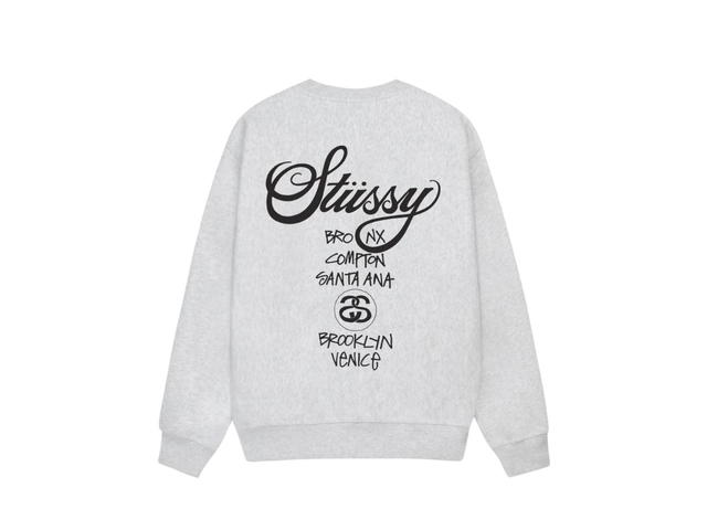 Stussy Stussy World Tour Crew Ash Heather - view 2