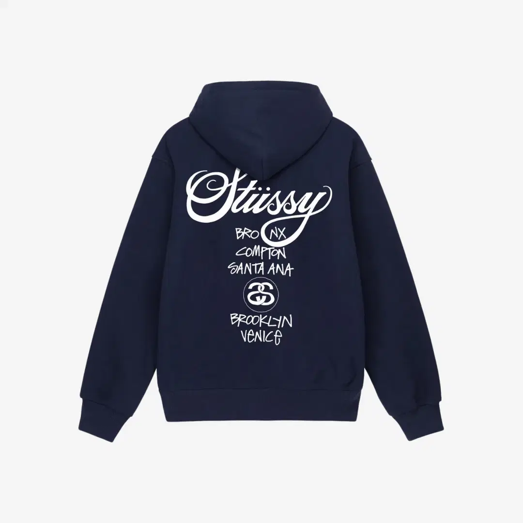 Stussy Stussy World Tour Hoodie Navy 2023