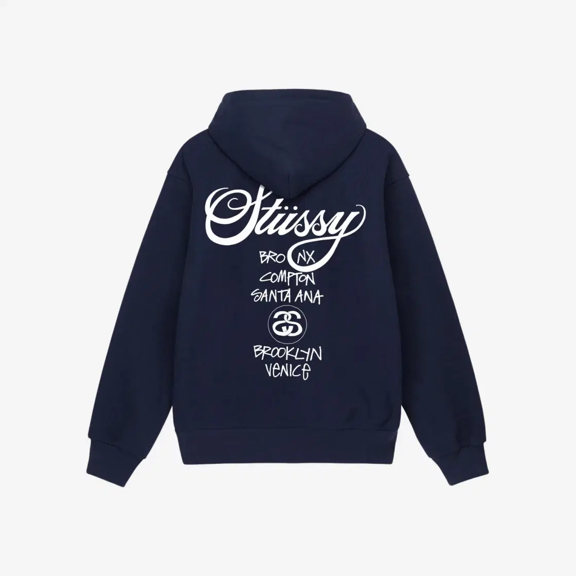 Stussy Stussy World Tour Hoodie Navy 2023