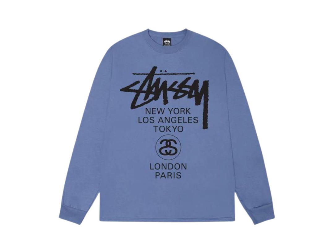 Stussy Stussy World Tour Long-Sleeve Tee Storm