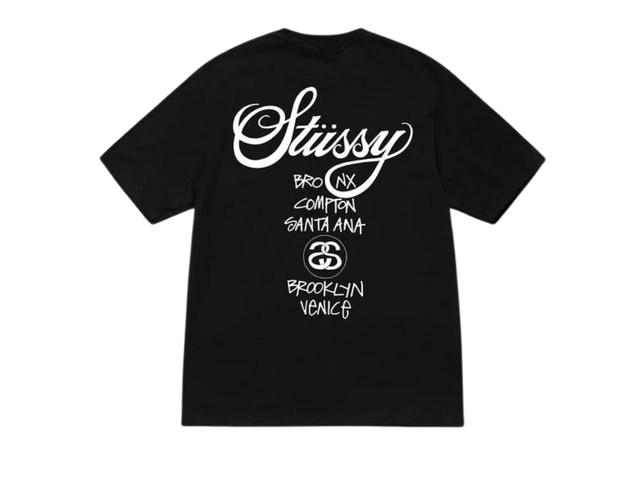 Stussy Stussy World Tour Tee Black - view 2