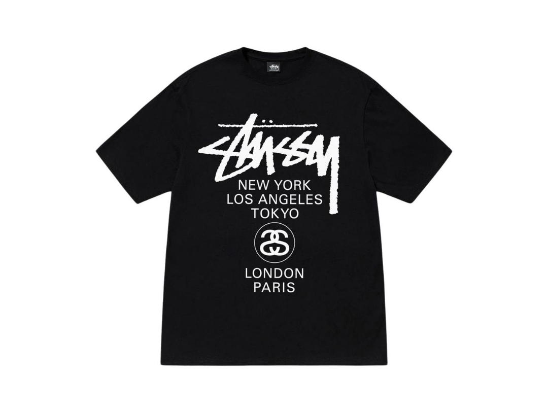 Stussy Stussy World Tour Tee Black 2024