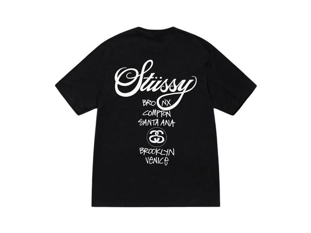 Stussy Stussy World Tour Tee Black 2024 - view 2