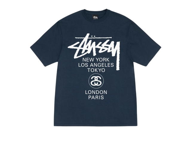 Stussy Stussy World Tour Tee Navy - view 1