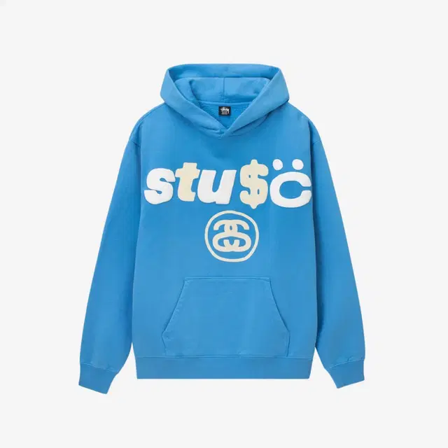 Stussy Stussy x Cactus Plant Flea Market 8 Ball Pigment Dyed Hoodie Blue - view 1