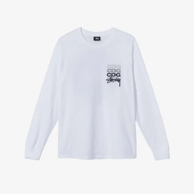 Stussy Stussy x CDG Dot LS T-Shirt White - view 2