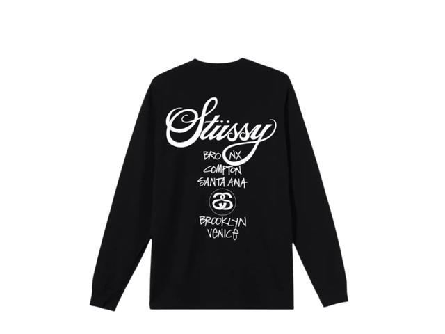 Stussy Stussy x Dover Street Market World Tour Long-Sleeve Tee Black - view 2