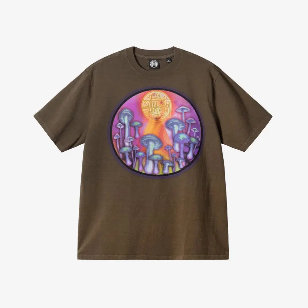 Stussy Stussy x Dries Van Noten Airbrush Shrooms T-Shirt Khaki