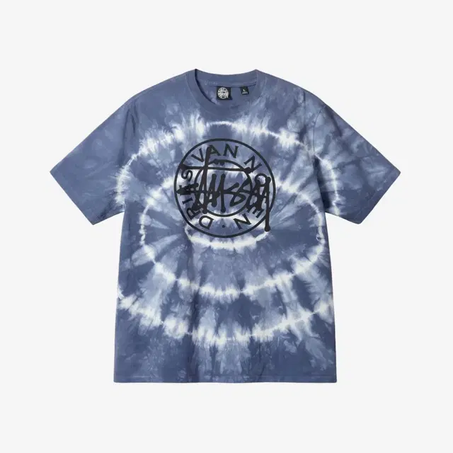 Stussy Stussy x Dries Van Noten Tie Dye T-Shirt Blue - view 1