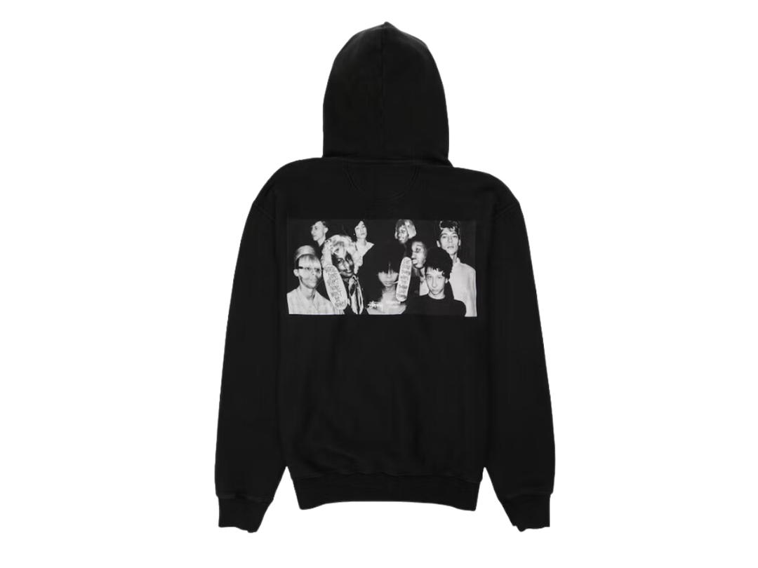 Stussy Stussy x Martine Rose Collage Pigment Dyed Hoodie Black