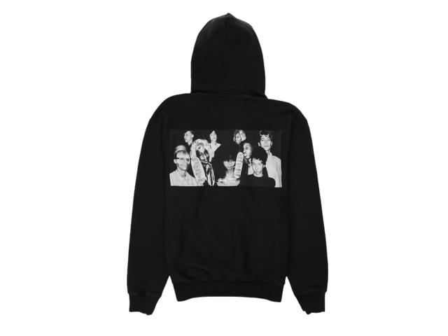Stussy Stussy x Martine Rose Collage Pigment Dyed Hoodie Black - view 1