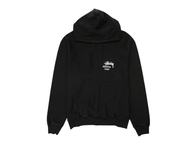 Stussy Stussy x Martine Rose Collage Pigment Dyed Hoodie Black - view 2