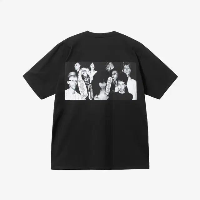 Stussy Stussy x Martine Rose Collage Pigment Dyed T-Shirt Black - view 1
