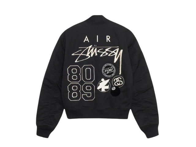 Stussy Stussy x Nike Reversible Varsity Jacket Black Sail - view 1