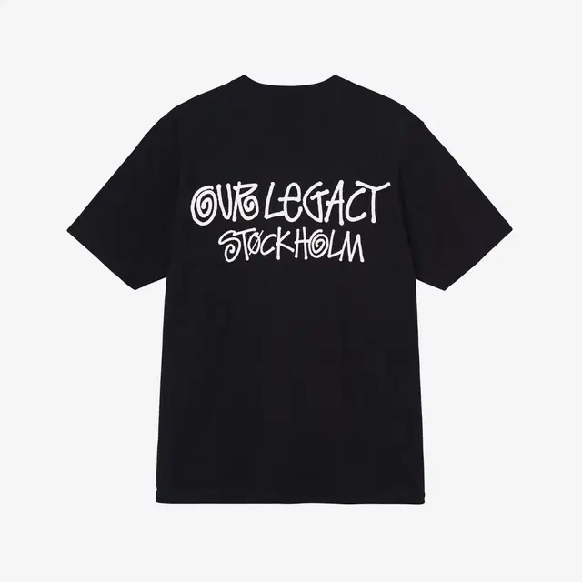 Stussy Stussy x Our Legacy x Denim Tears Stockholm T-Shirt Black - view 2
