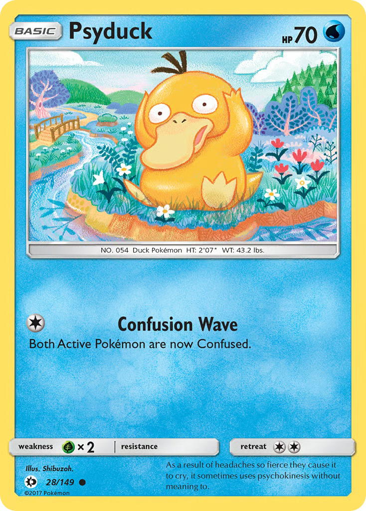 Pokemon Pokemon Psyduck C [SUM 28/149] Sun & Moon "Sun & Moon" [ReverseHolo] (EN)