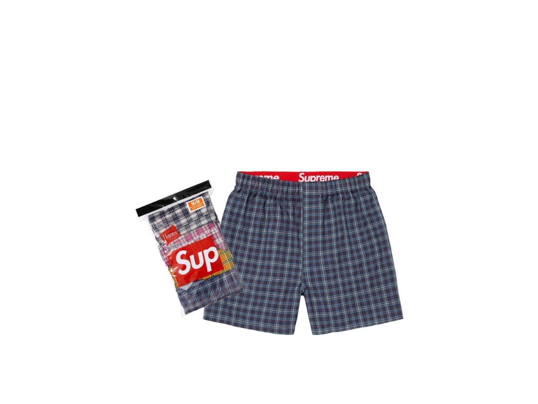 Supreme Supreme Hanes Plaid Boxers (4 Pack) Multicolor