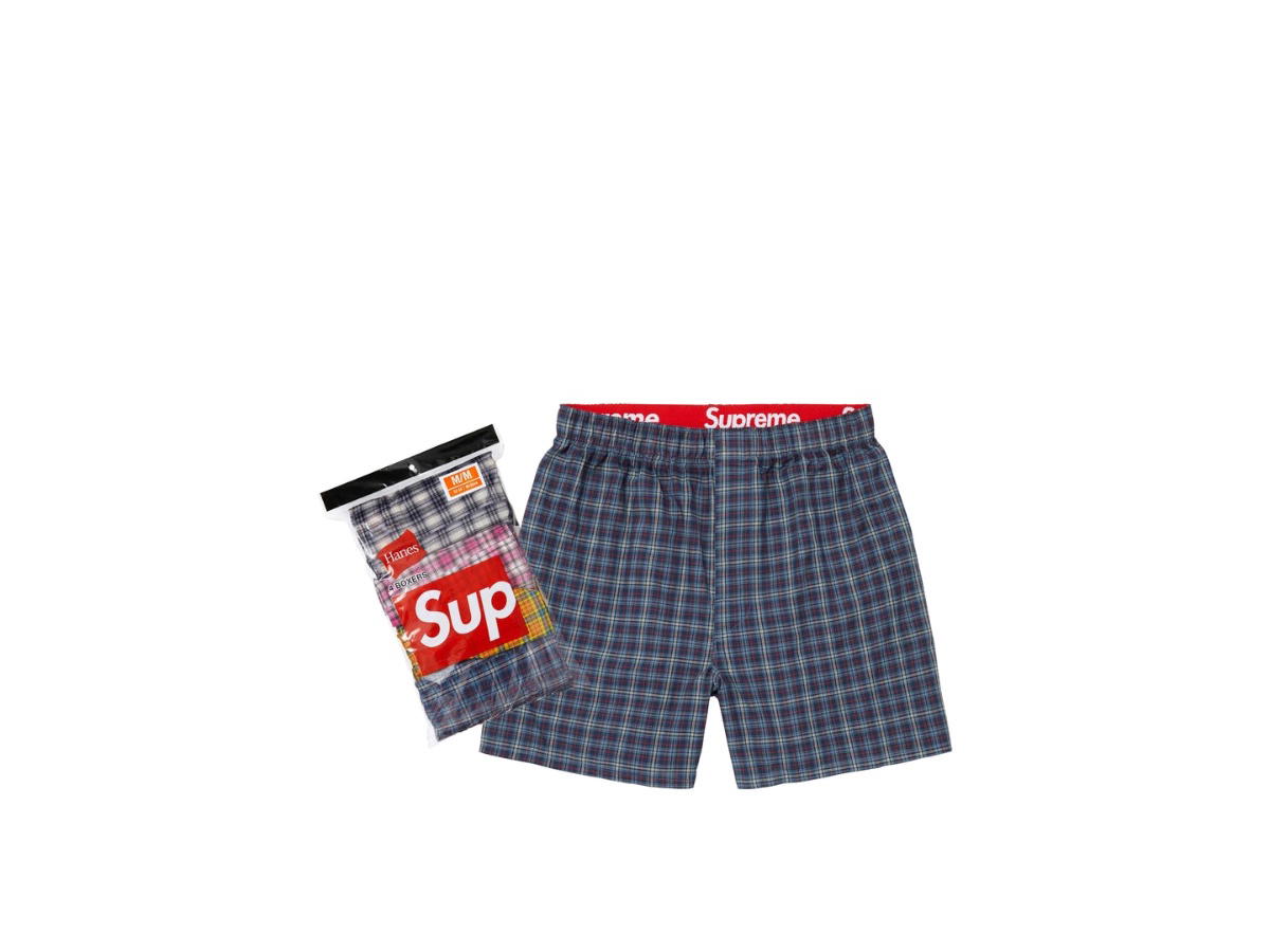 Supreme Supreme Hanes Plaid Boxers (4 Pack) Multicolor