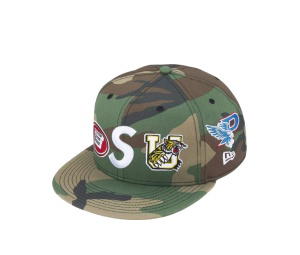 Buy Supreme Mascots S Logo New Era Woodland Camo (SS26) at Sasom – Authentic and Ready to Ship