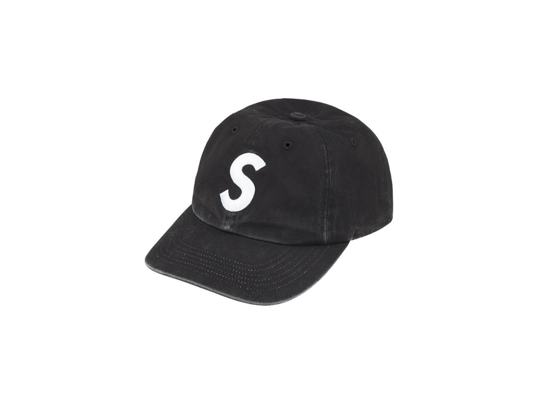 Supreme Supreme Pigment Coated 2-Tone S Logo 6-Panel Black (FW25)